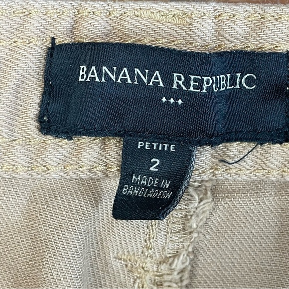 Banana Republic High Rise Tapered Utility Cargo pants 2P 2022 style iced latte - Picture 4 of 11